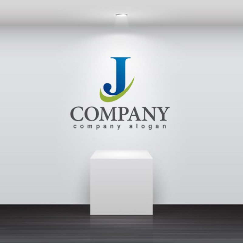 画像2: J・曲線・上昇・U・アルファベット・ロゴ・マークデザイン1416 (2)