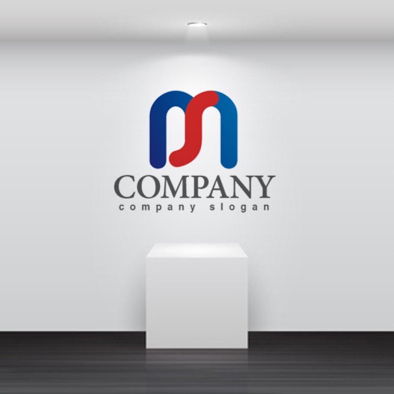 画像2: M・S・曲線・ 波・アルファベット・ロゴ・マークデザイン1420 (2)