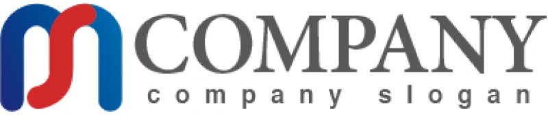 画像5: M・S・曲線・ 波・アルファベット・ロゴ・マークデザイン1420 (5)