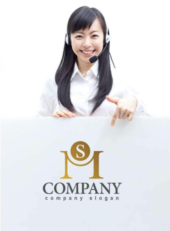 画像3: M・S・支え・橋・アルファベット・ロゴ・マークデザイン1422 (3)