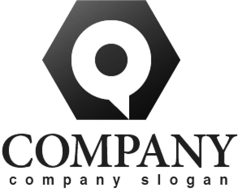 画像4: Q・P・六角形・吹き出し・グラデーション・ロゴ・マークデザイン1445 (4)