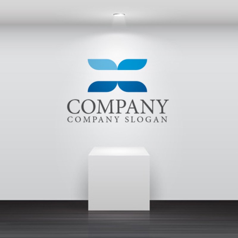 画像2: X・葉・グラデーション・ロゴ・マークデザイン1473 (2)