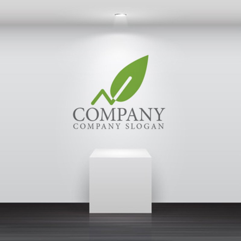 画像2: N・折れ線・葉・上昇・アルファベットロゴ・マークデザイン1476 (2)