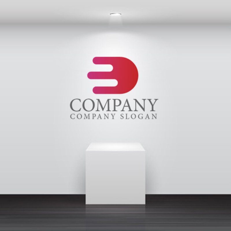 画像2: D・前進・移動・アルファベットロゴ・マークデザイン1497 (2)