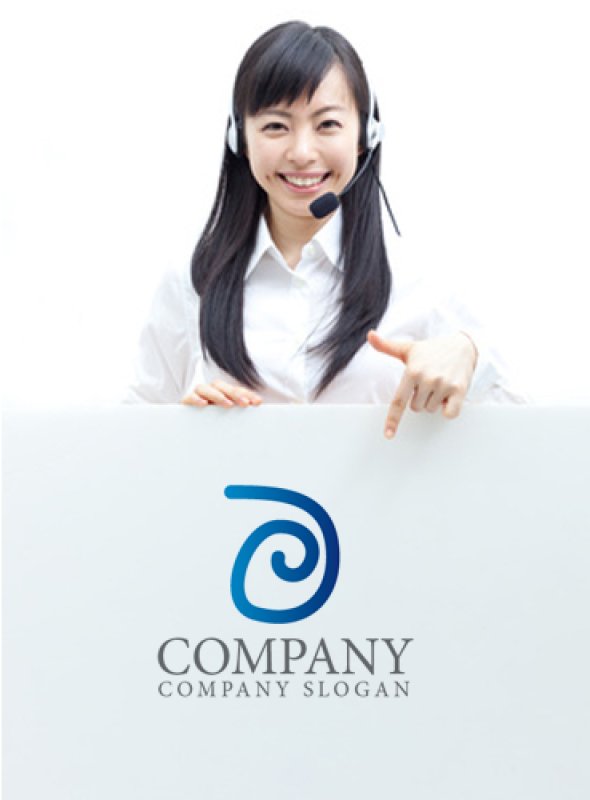 画像3: D・線・渦・グラデーション・ロゴ・マークデザイン1498 (3)