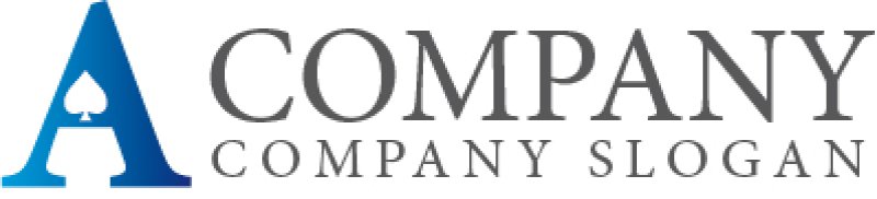 画像5: A・スペード・葉・グラデーション・ロゴ・マークデザイン1524 (5)