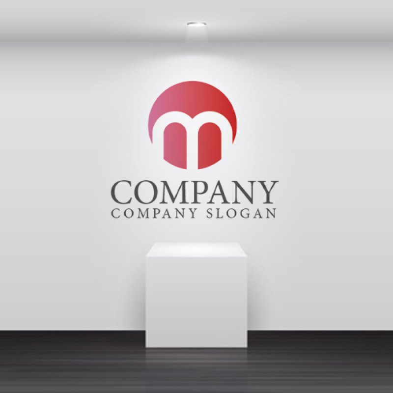 画像2: m・輪・上昇・アルファベット・ロゴ・マークデザイン1542 (2)