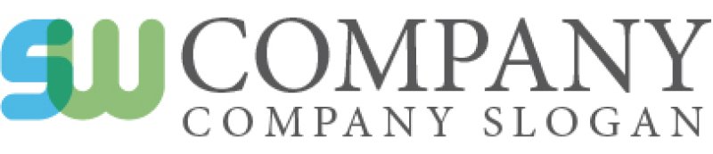 画像5: S・W・透明・重なり・アルファベット・ロゴ・マークデザイン1553 (5)