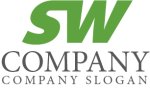 画像1: S・W・移動・上昇・アルファベットロゴ・マークデザイン1557 (1)