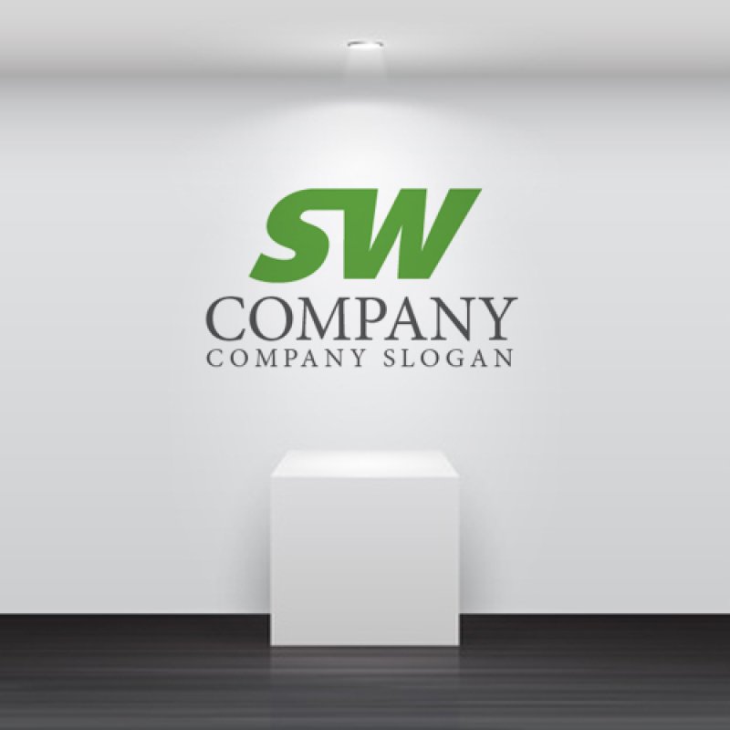 画像2: S・W・移動・上昇・アルファベットロゴ・マークデザイン1557 (2)