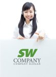 画像3: S・W・移動・上昇・アルファベットロゴ・マークデザイン1557 (3)