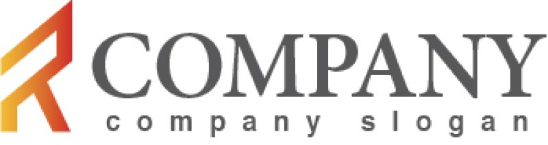 画像5: R・上昇・グラデーション・アルファベットロゴ・マークデザイン1576 (5)