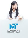画像3: M・融合・T・上昇・アルファベット・ロゴ・マークデザイン1587 (3)