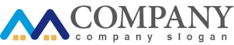 画像5: M・家・ 屋根・窓・アルファベット・ロゴ・マークデザイン1598 (5)