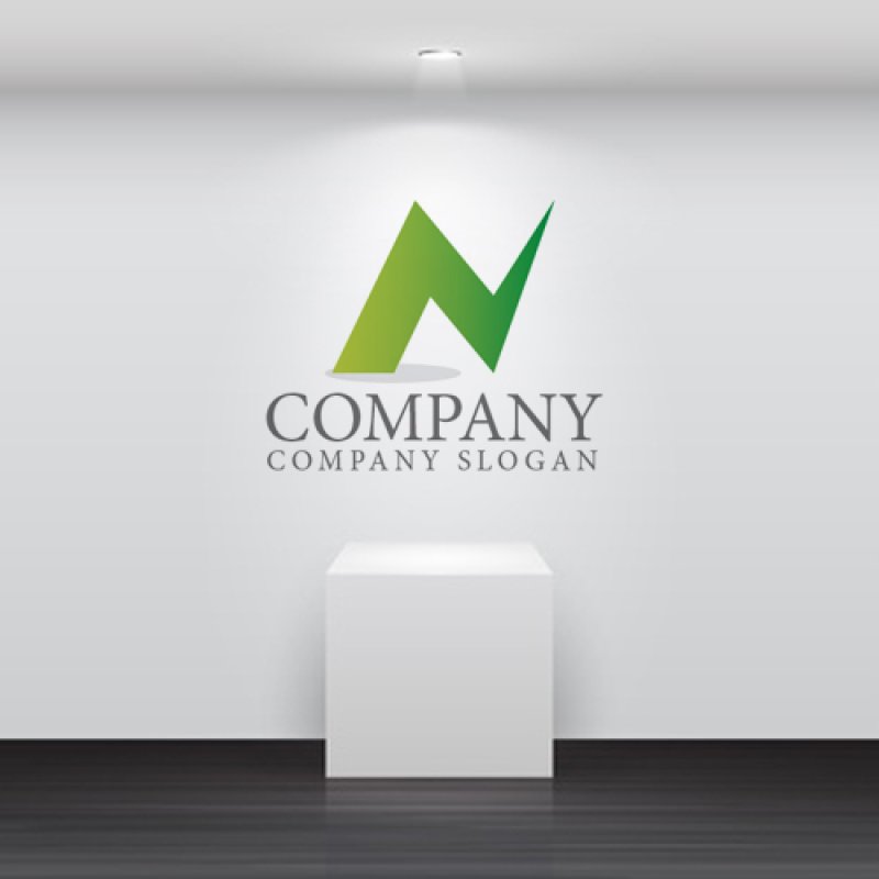 画像2: N・ 稲妻・上昇・アルファベット・ロゴ・マークデザイン1616 (2)