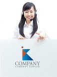 画像3: K・三角・人・グラデーション・ロゴ・マークデザイン1630 (3)