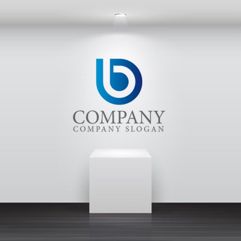 画像2: b・水滴・管・グラデーション・ロゴ・マークデザイン1632 (2)