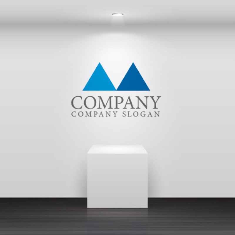 画像2: M・三角・上昇・山・アルファベット・ロゴ・マークデザイン1659 (2)