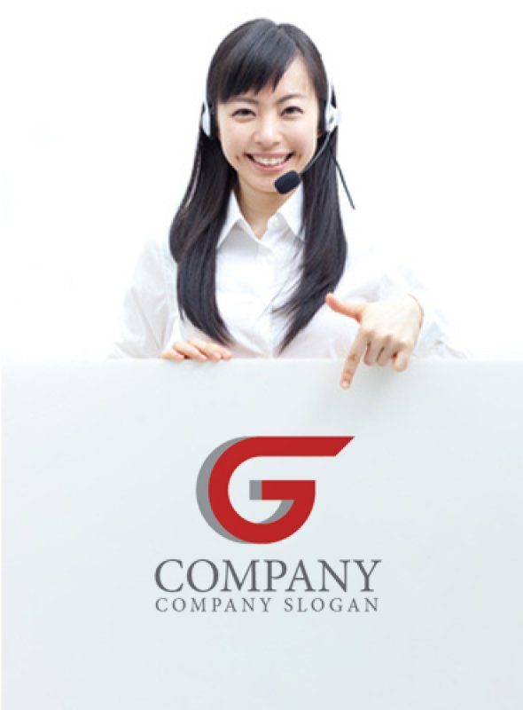 画像3: G・前進・アルファベット・ロゴ・マークデザイン1666 (3)