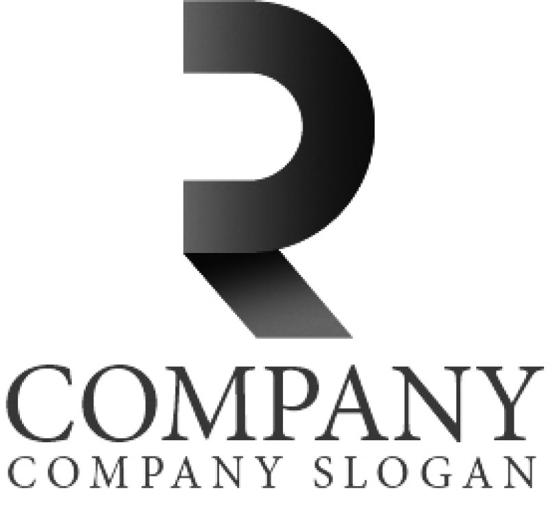 画像4: R・前進・曲線・グラデーション・ロゴ・マークデザイン1690 (4)