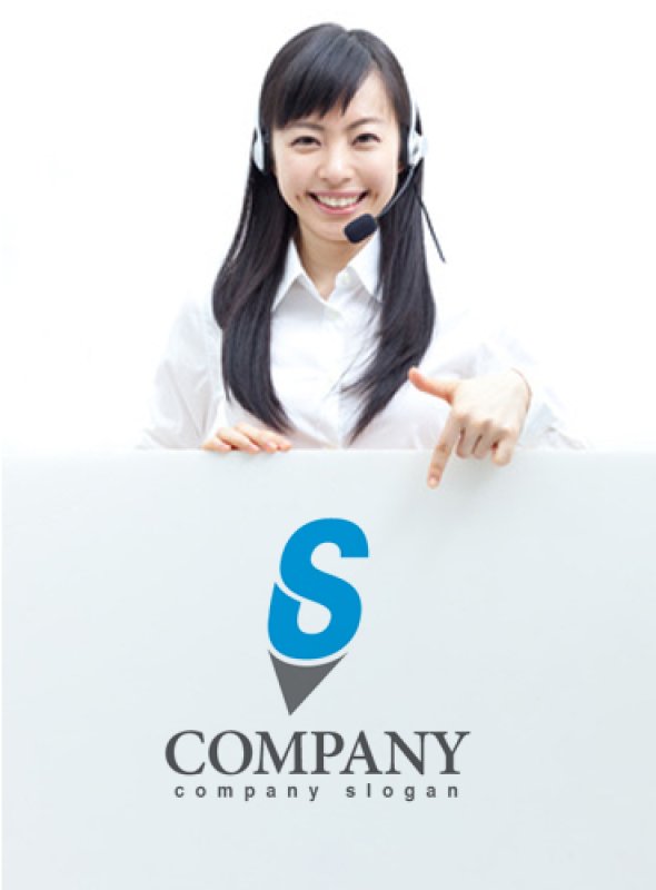 画像3: S・鉛筆・ポイント・アルファベット・ロゴ・マークデザイン1745 (3)