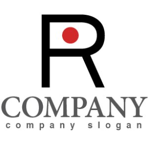 画像1: R・日本・太陽・アルファベット・ロゴ・マークデザイン1771