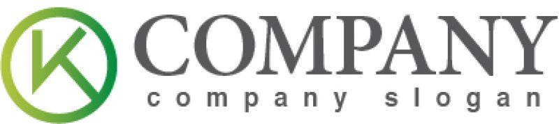 画像5: K・ 輪・グラデーション・アルファベット・ロゴ・マークデザイン1777 (5)