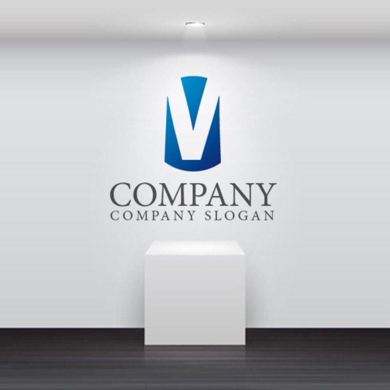 画像2: M・V・アルファベット・グラデーション・ロゴ・マークデザイン1783 (2)