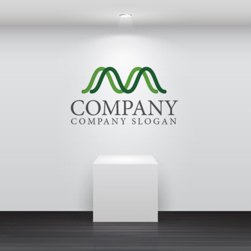 画像2: m・曲線・波・波動・アルファベット・ロゴ・マークデザイン1786 (2)