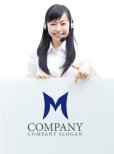 画像3: M・羽・V・アルファベット・ロゴ・マークデザイン1790 (3)