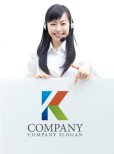 画像3: K・三角・上昇・アルファベット・ロゴ・マークデザイン1793 (3)