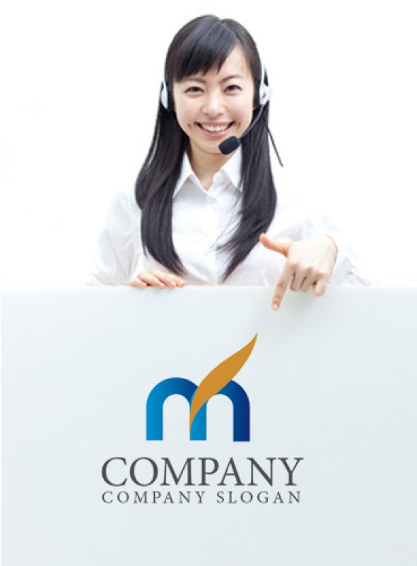 画像3: M・羽・葉・上昇・アルファベット・グラデーション・ロゴ・マークデザイン1804 (3)