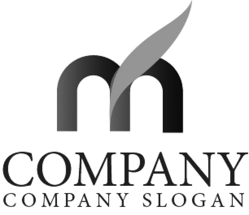 画像4: M・羽・葉・上昇・アルファベット・グラデーション・ロゴ・マークデザイン1804 (4)