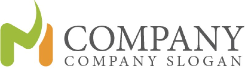 画像5: M・跳ね・V・アルファベット・ロゴ・マークデザイン1805 (5)