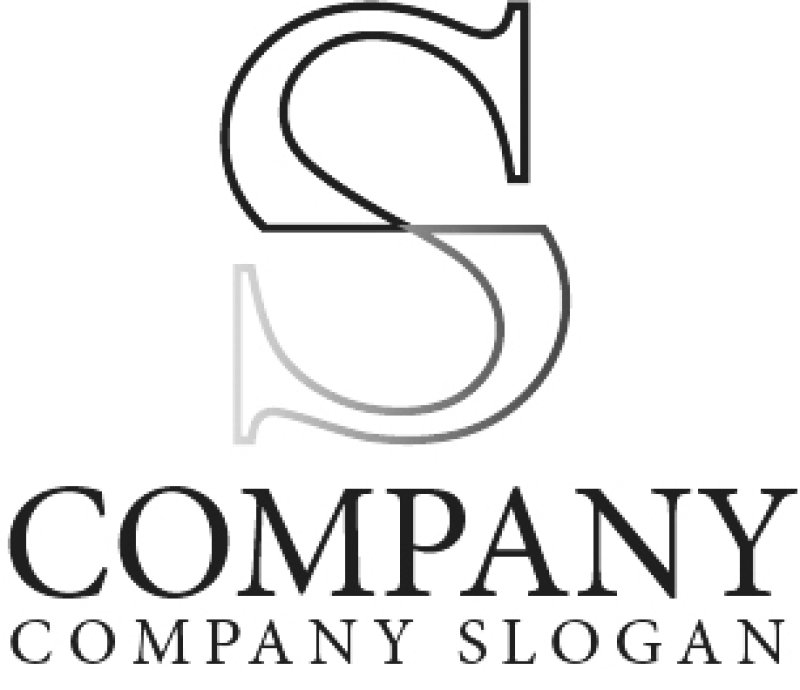 画像4: S・シルバー・ゴルード・アルファベット・ロゴ・マークデザイン1825 (4)