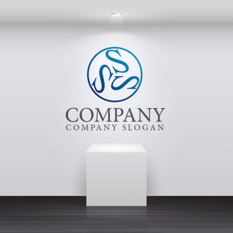 画像2: S・集合・輪・アルファベット・グラデーション・ロゴ・マークデザイン1828 (2)