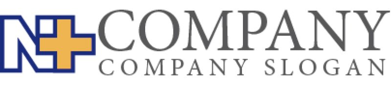 画像5: N・プラス・十字・アルファベット・ロゴ・マークデザイン1837 (5)