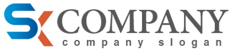 画像5: S・K・曲線・アルファベット・ロゴ・マークデザイン1841 (5)