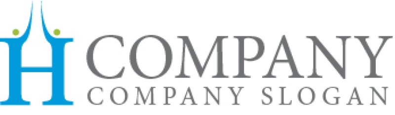 画像5: H・人・ハイタッチ・アルファベット・ロゴ・マークデザイン1869 (5)