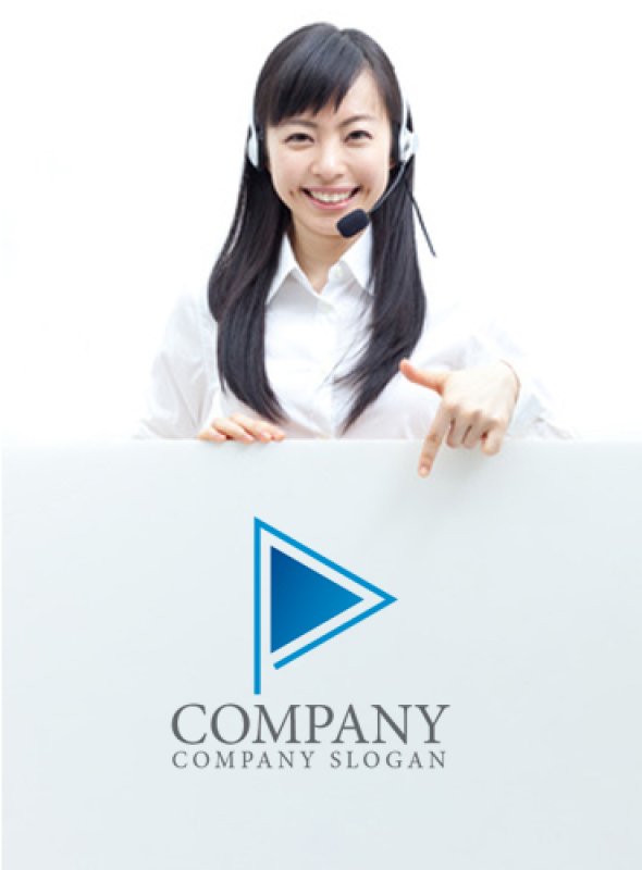 画像3: P・ 三角・旗・アルファベット・グラデーション・ロゴ・マークデザイン1878 (3)