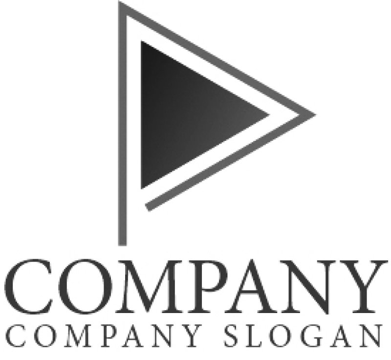 画像4: P・ 三角・旗・アルファベット・グラデーション・ロゴ・マークデザイン1878 (4)