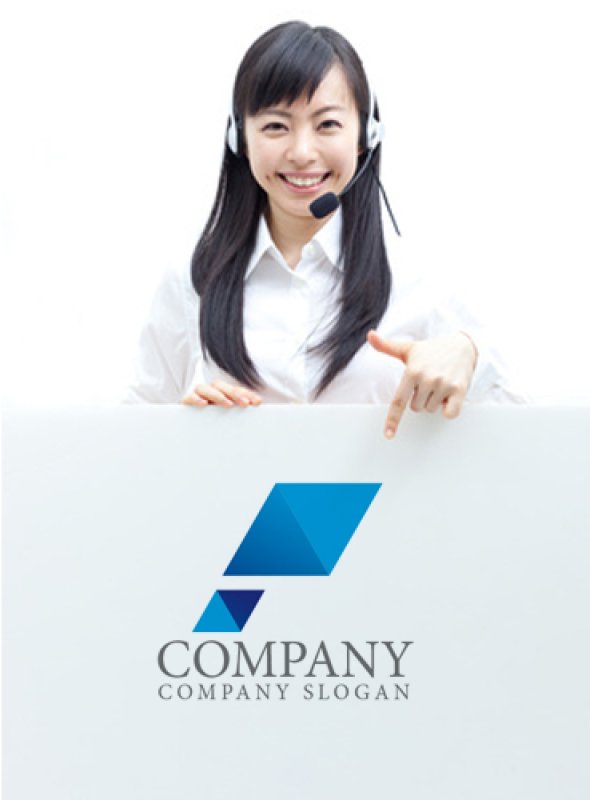 画像3: P・ 三角・ひし形・アルファベット・グラデーション・ロゴ・マークデザイン1882 (3)