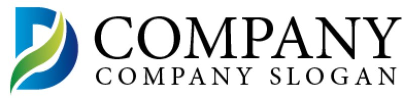 画像5: D・曲線・上昇・草・アルファベット・ロゴ・マークデザイン1928 (5)