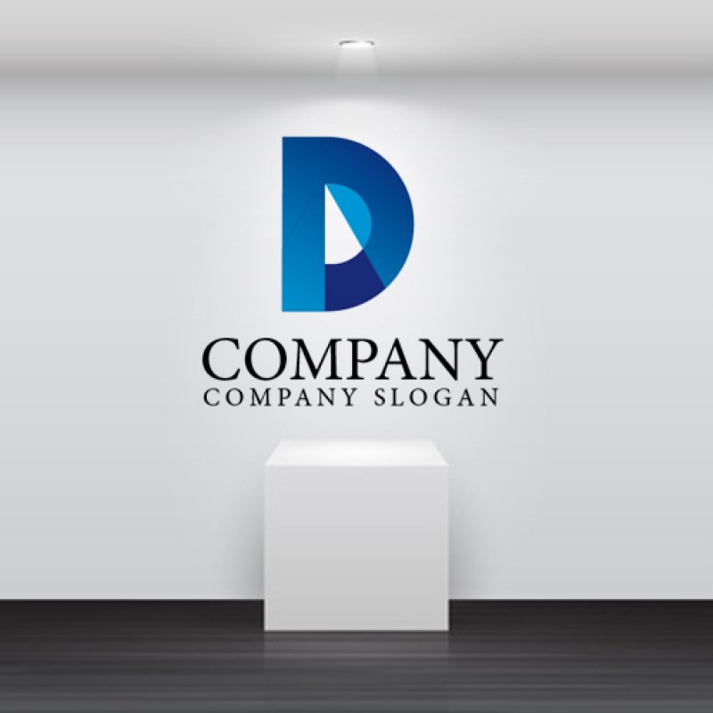 画像2: D・ P・窓・アルファベット・グラデーション・ロゴ・マークデザイン1930 (2)