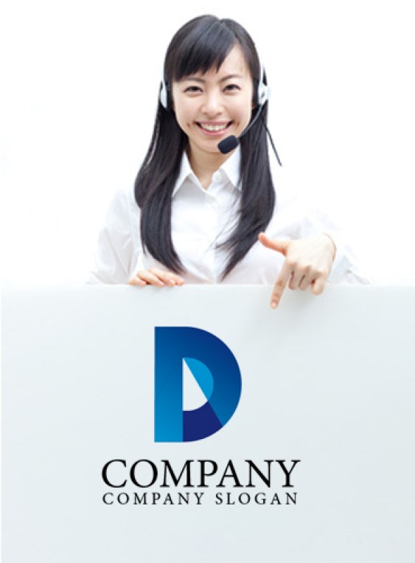 画像3: D・ P・窓・アルファベット・グラデーション・ロゴ・マークデザイン1930 (3)