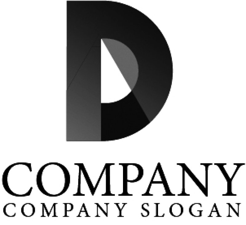 画像4: D・ P・窓・アルファベット・グラデーション・ロゴ・マークデザイン1930 (4)