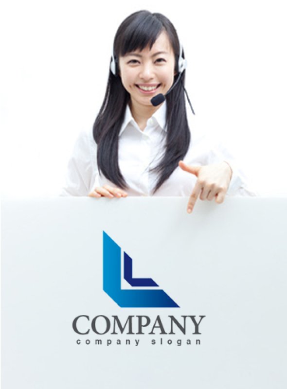 画像3: L・ 三角・面・アルファベット・グラデーション・ロゴ・マークデザイン1992 (3)