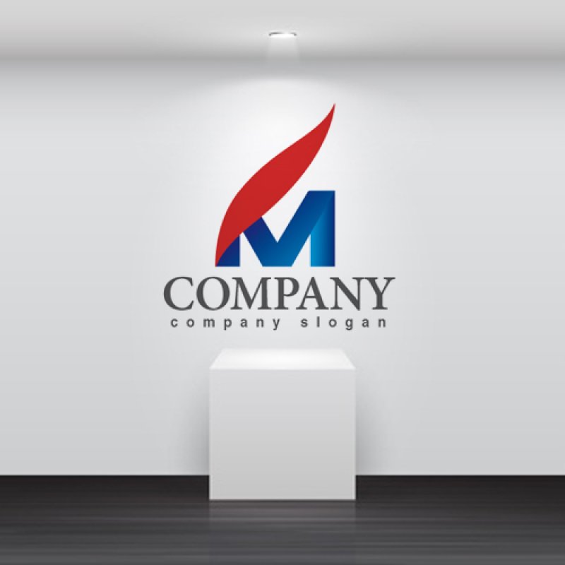 画像2: M・羽・上昇・アルファベット・ロゴ・マークデザイン2030 (2)