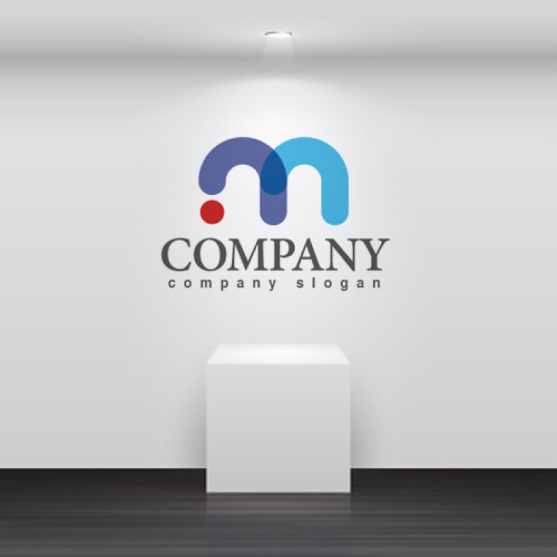 画像2: m・線・バウンド・アルファベット・ロゴ・マークデザイン2034 (2)
