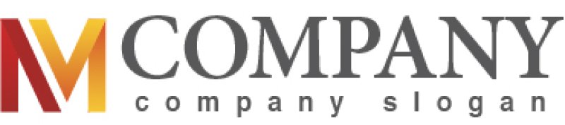 画像5: M・V・帯・線・アルファベット・ロゴ・マークデザイン2038 (5)